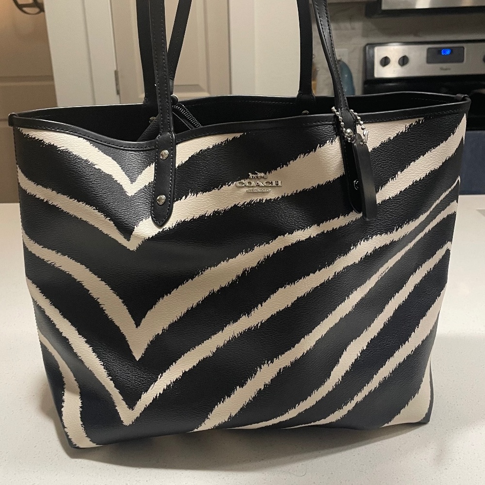 Coach Zebra Tote